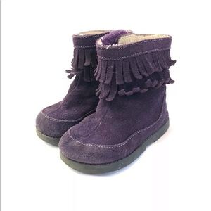 See Kai Run Purple Velcro Mocs Shoes size 6